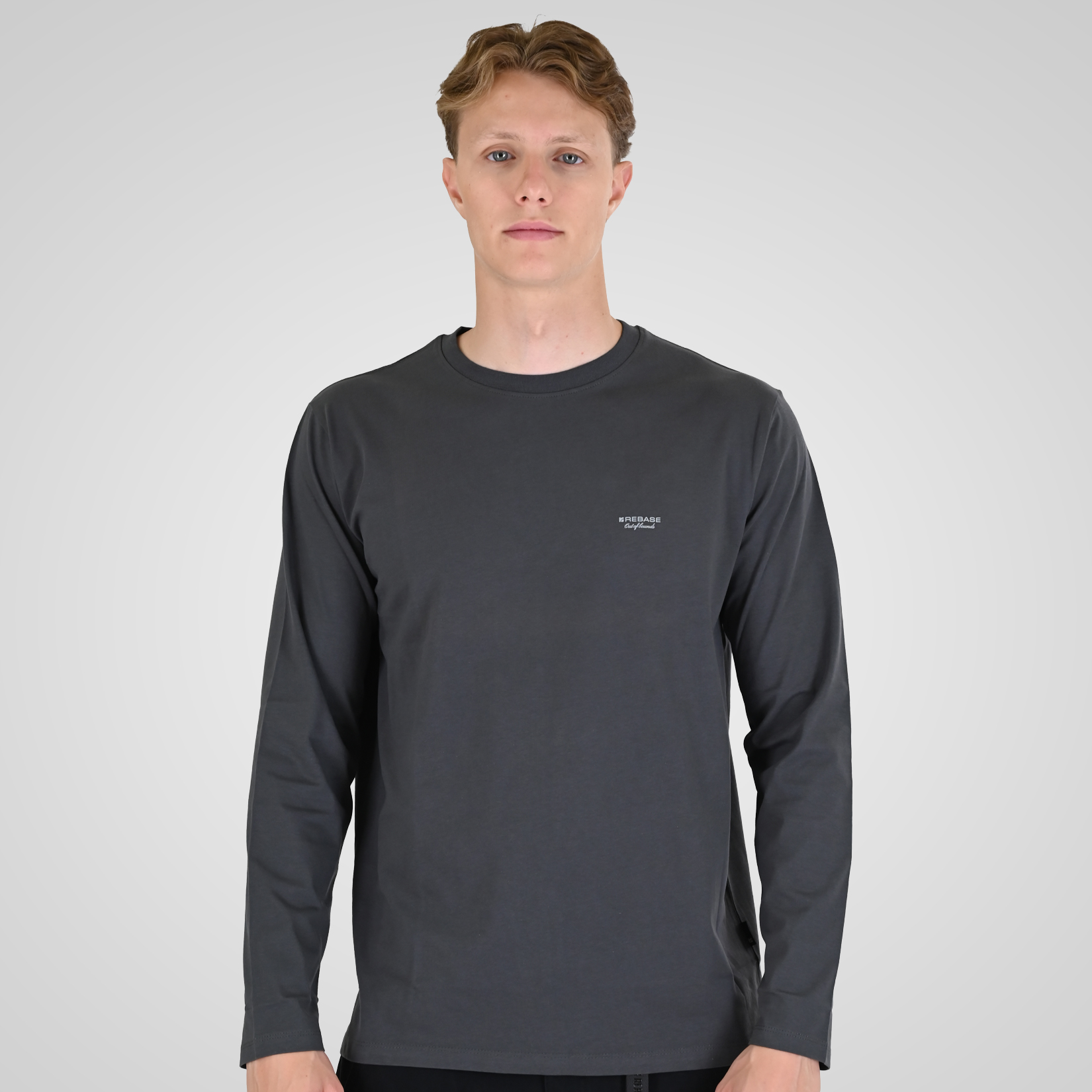 262RTS-9160 T-SHIRTS LONGSLEEVE WITH HIGH DENSITY PRINT ANTHRACITE - Image 1