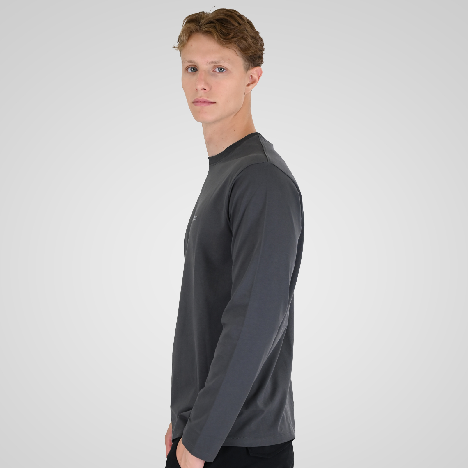 262RTS-9160 T-SHIRTS LONGSLEEVE WITH HIGH DENSITY PRINT ANTHRACITE - Image 3