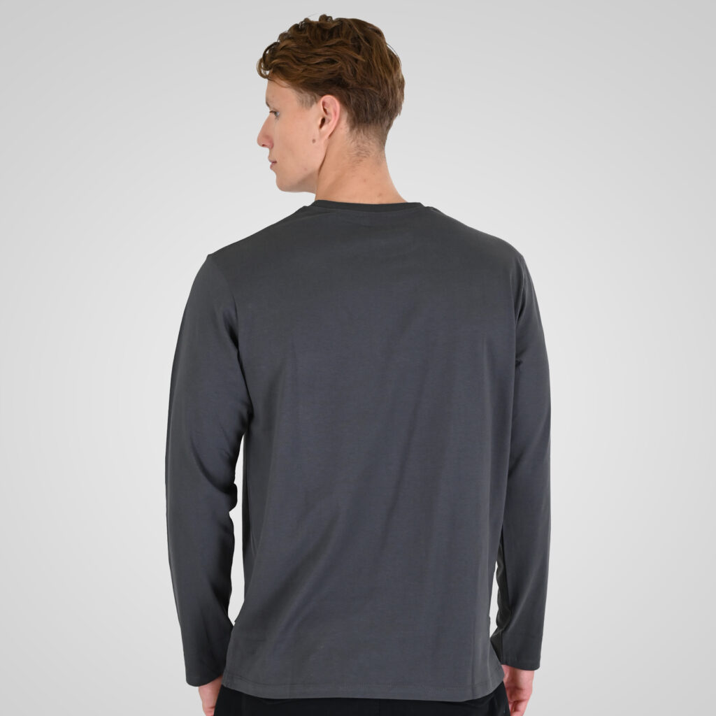 262RTS-9160 T-SHIRTS LONGSLEEVE WITH HIGH DENSITY PRINT ANTHRACITE