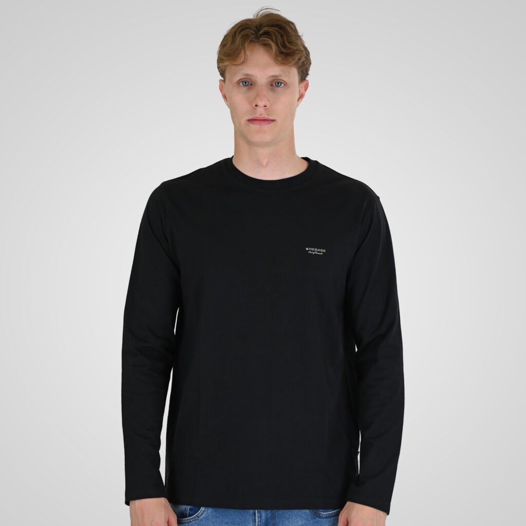 262RTS-9160 T-SHIRTS LONGSLEEVE WITH HIGH DENSITY PRINT BLACK