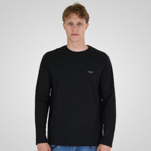 262RTS-9160 T-SHIRTS LONGSLEEVE WITH HIGH DENSITY PRINT BLACK