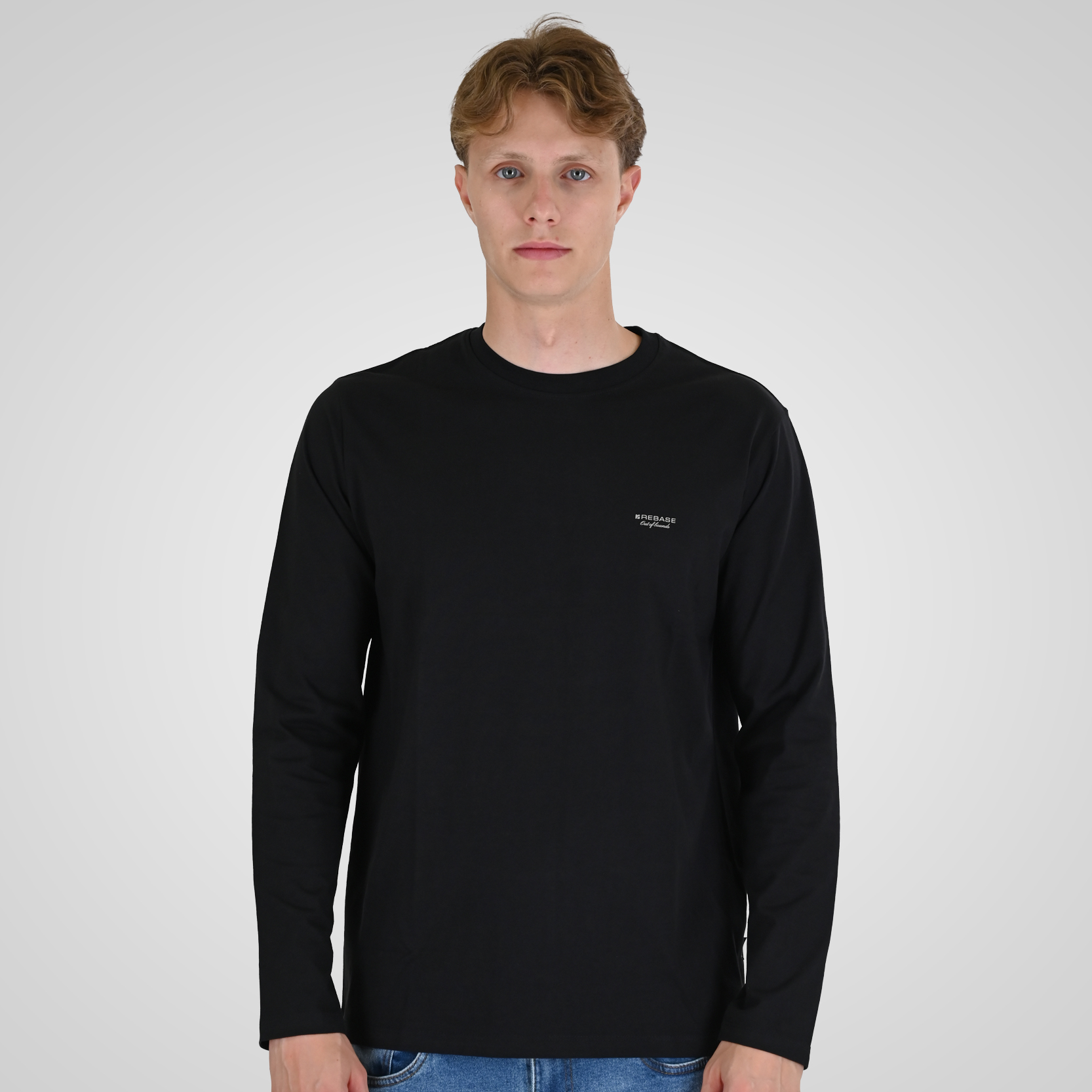 262RTS-9160 T-SHIRTS LONGSLEEVE WITH HIGH DENSITY PRINT BLACK - Image 1