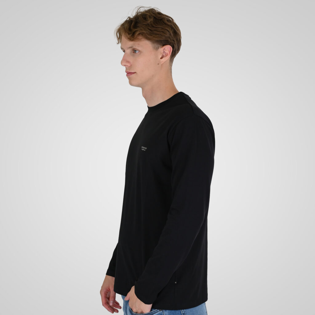 262RTS-9160 T-SHIRTS LONGSLEEVE WITH HIGH DENSITY PRINT BLACK