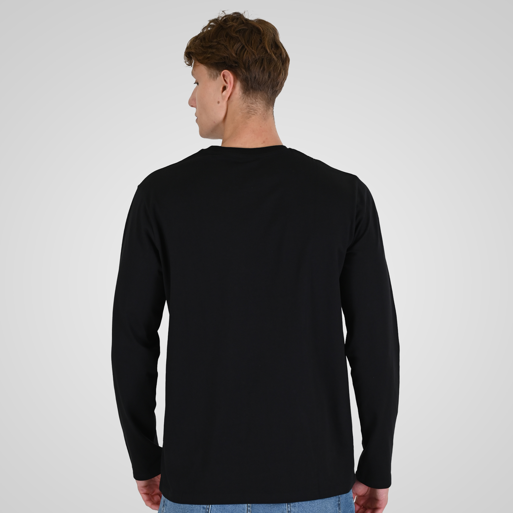 262RTS-9160 T-SHIRTS LONGSLEEVE WITH HIGH DENSITY PRINT BLACK - Image 4