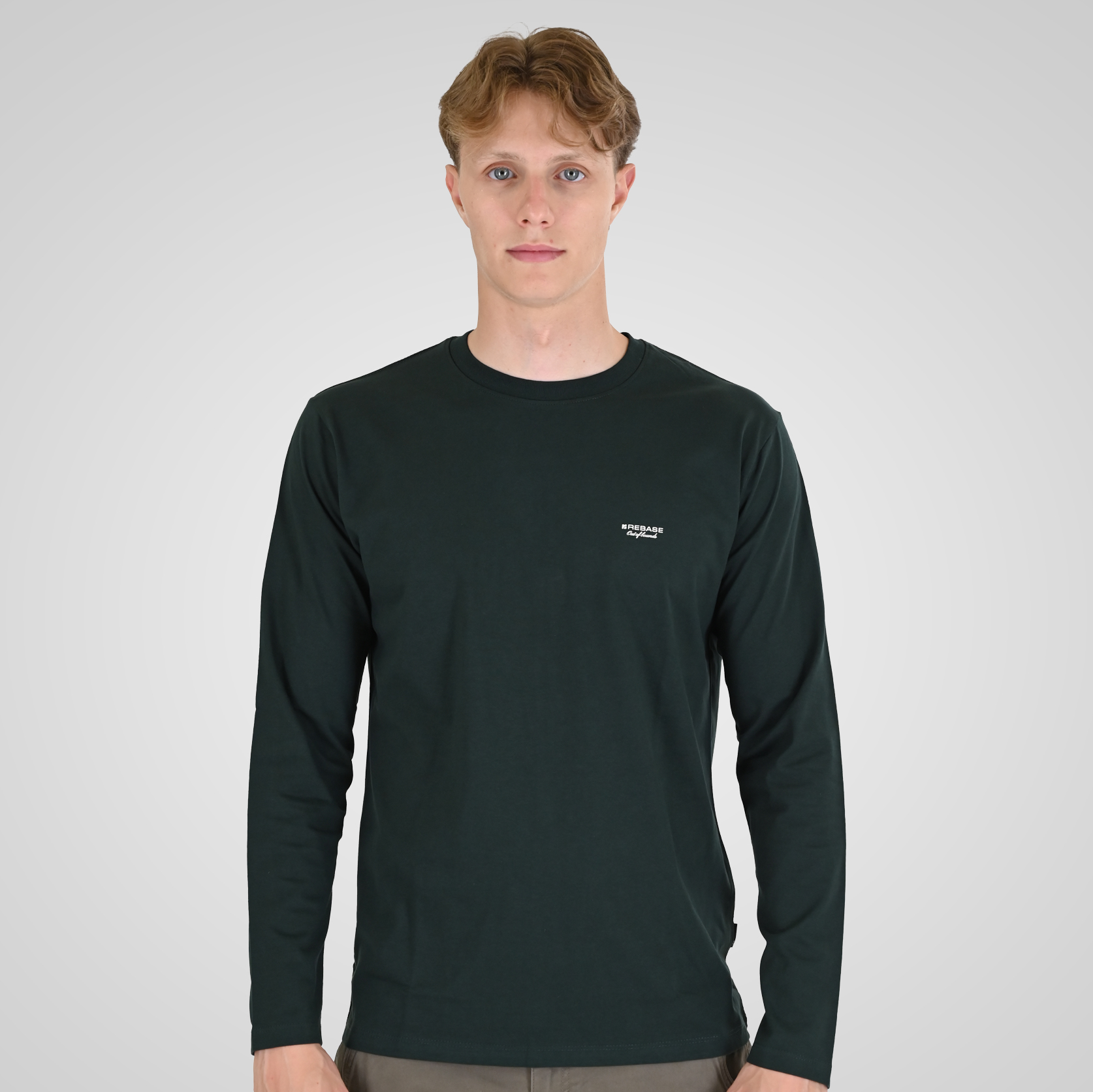 262RTS-9160 T-SHIRTS LONGSLEEVE WITH HIGH DENSITY PRINT FOREST GREEN - Image 1