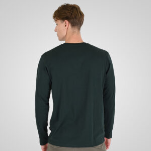 262RTS-9160 T-SHIRTS LONGSLEEVE WITH HIGH DENSITY PRINT FOREST GREEN - Image 4