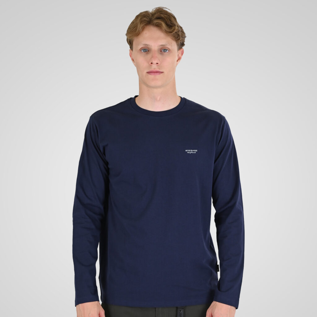 262RTS-9160 T-SHIRTS LONGSLEEVE WITH HIGH DENSITY PRINT NAVY