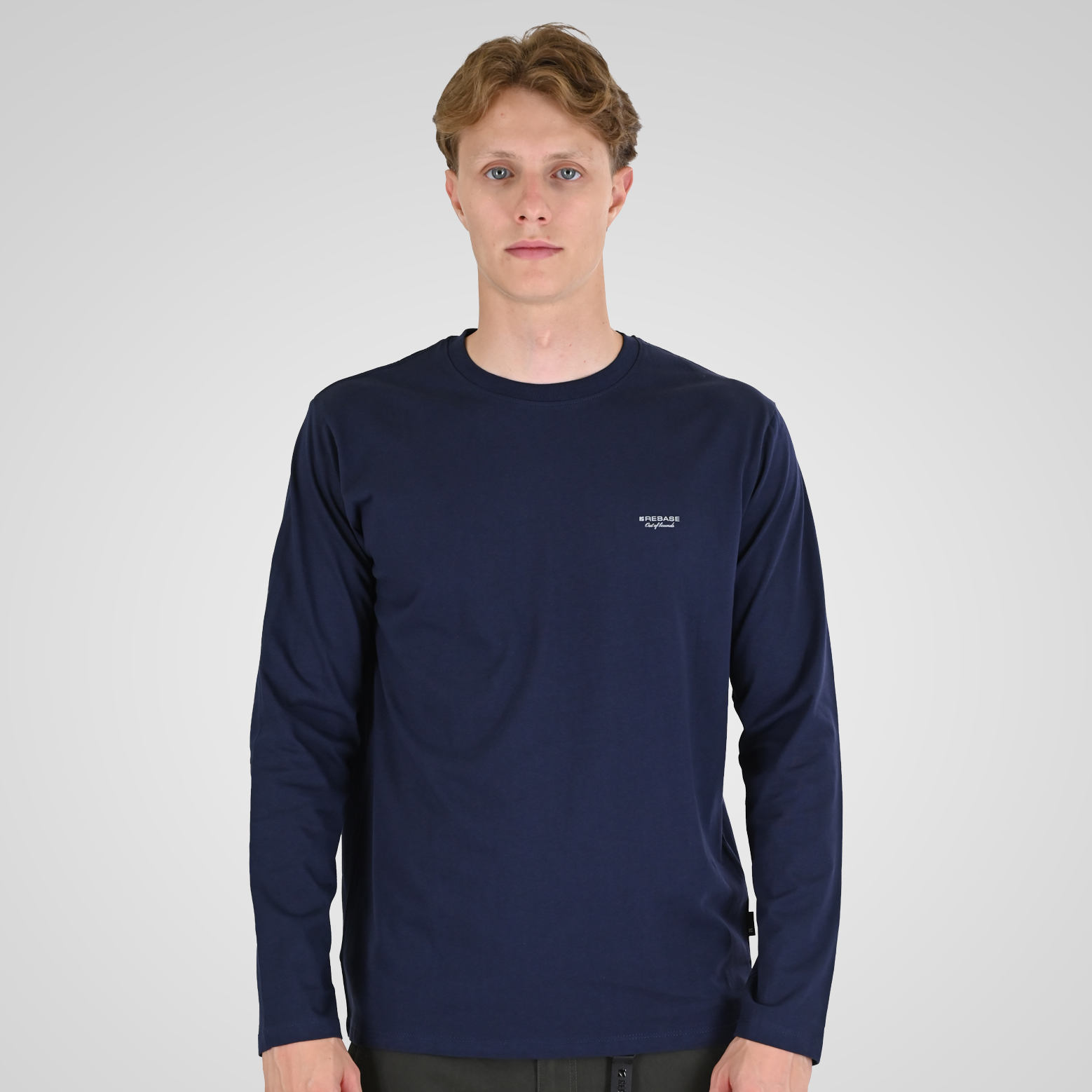262RTS-9160 T-SHIRTS LONGSLEEVE WITH HIGH DENSITY PRINT NAVY - Image 1