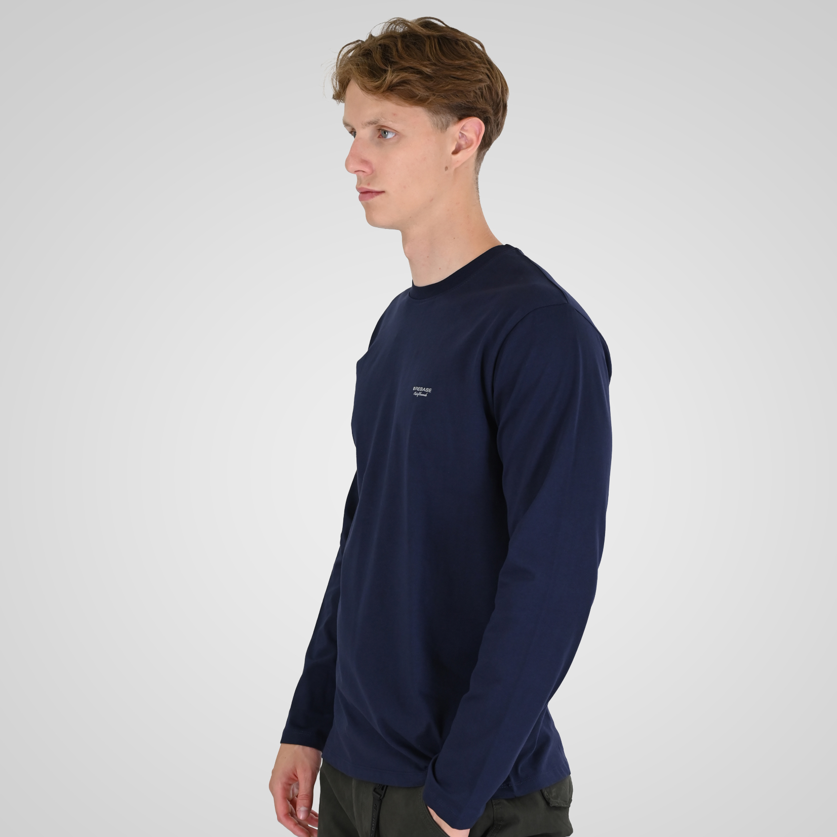 262RTS-9160 T-SHIRTS LONGSLEEVE WITH HIGH DENSITY PRINT NAVY - Image 3