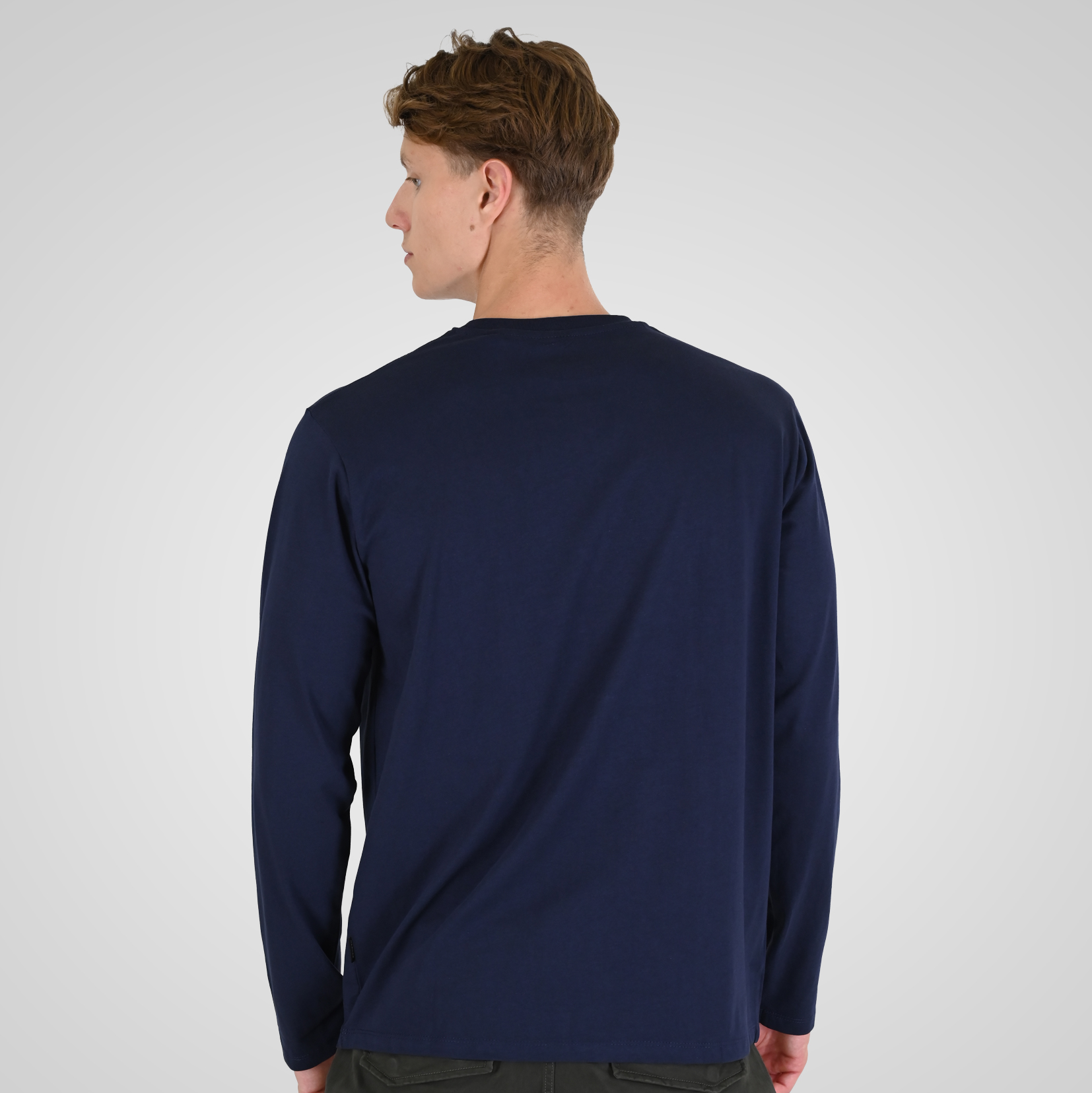 262RTS-9160 T-SHIRTS LONGSLEEVE WITH HIGH DENSITY PRINT NAVY - Image 4