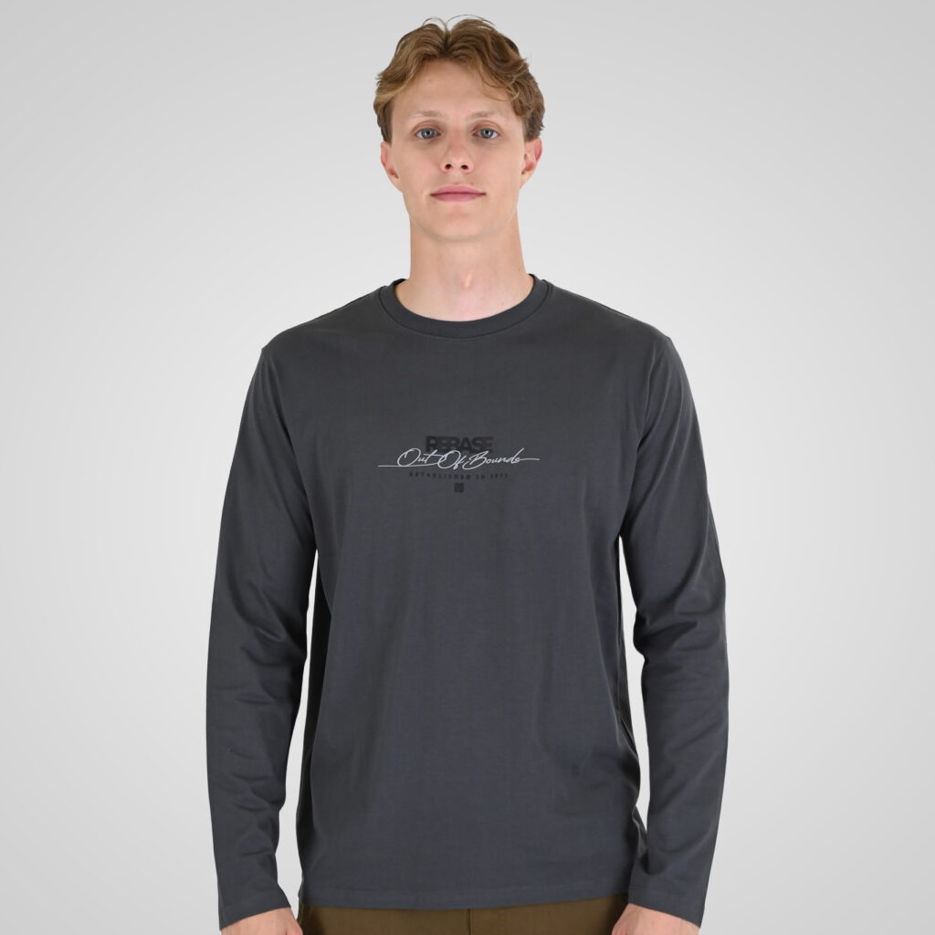 262RTS-9161 T-SHIRTS LONGSLEEVE WITH HIGH DENSITY PRINT ANTHRACITE