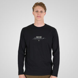 262RTS-9161 T-SHIRTS LONGSLEEVE WITH HIGH DENSITY PRINT BLACK