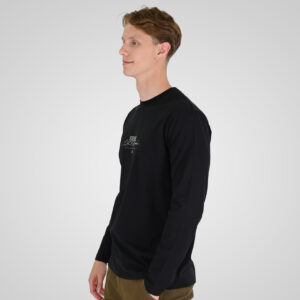 262RTS-9161 T-SHIRTS LONGSLEEVE WITH HIGH DENSITY PRINT BLACK - Image 3