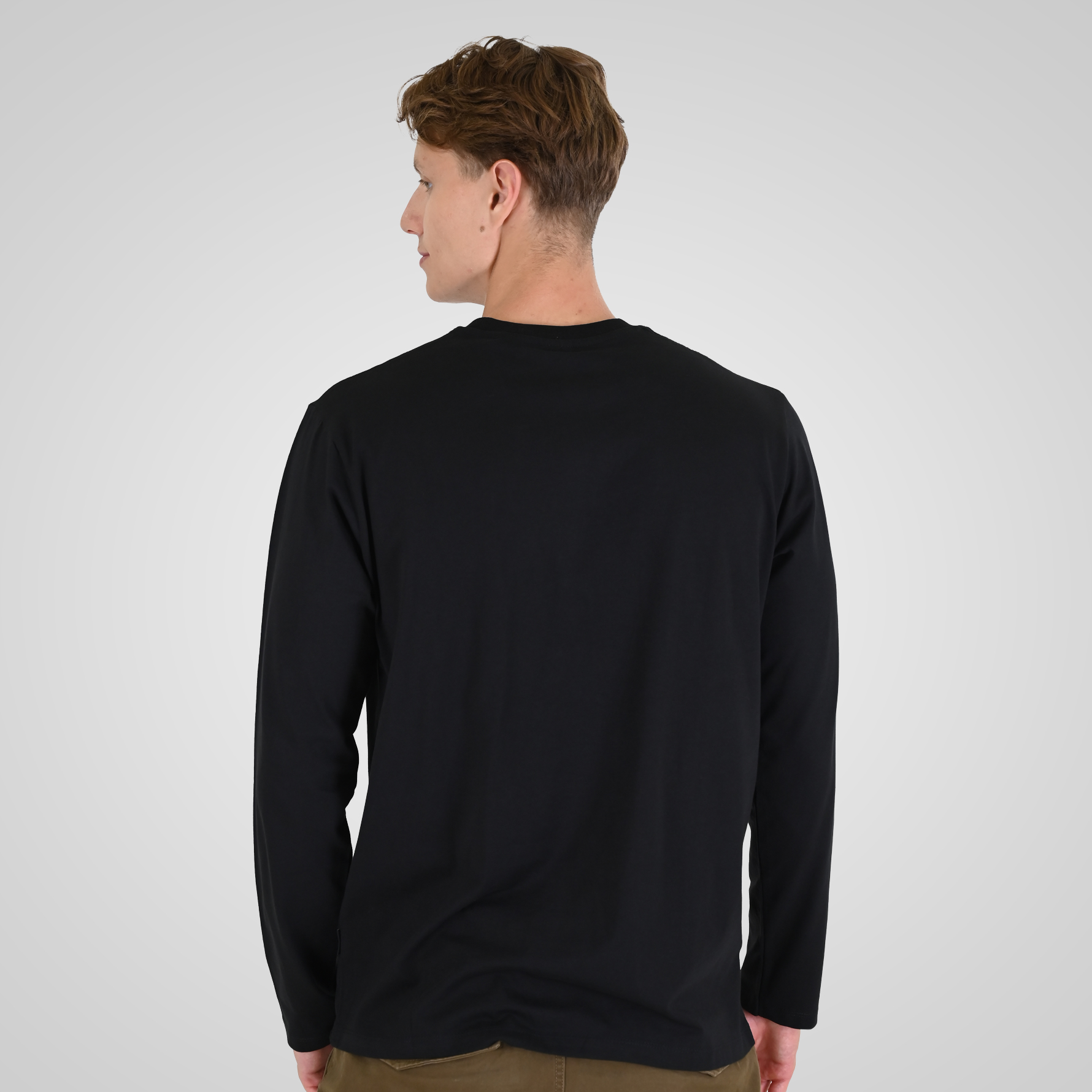 262RTS-9161 T-SHIRTS LONGSLEEVE WITH HIGH DENSITY PRINT BLACK - Image 4