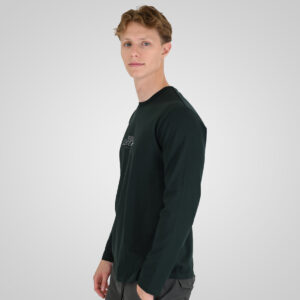 262RTS-9161 T-SHIRTS LONGSLEEVE WITH HIGH DENSITY PRINT FOREST GREEN - Image 3