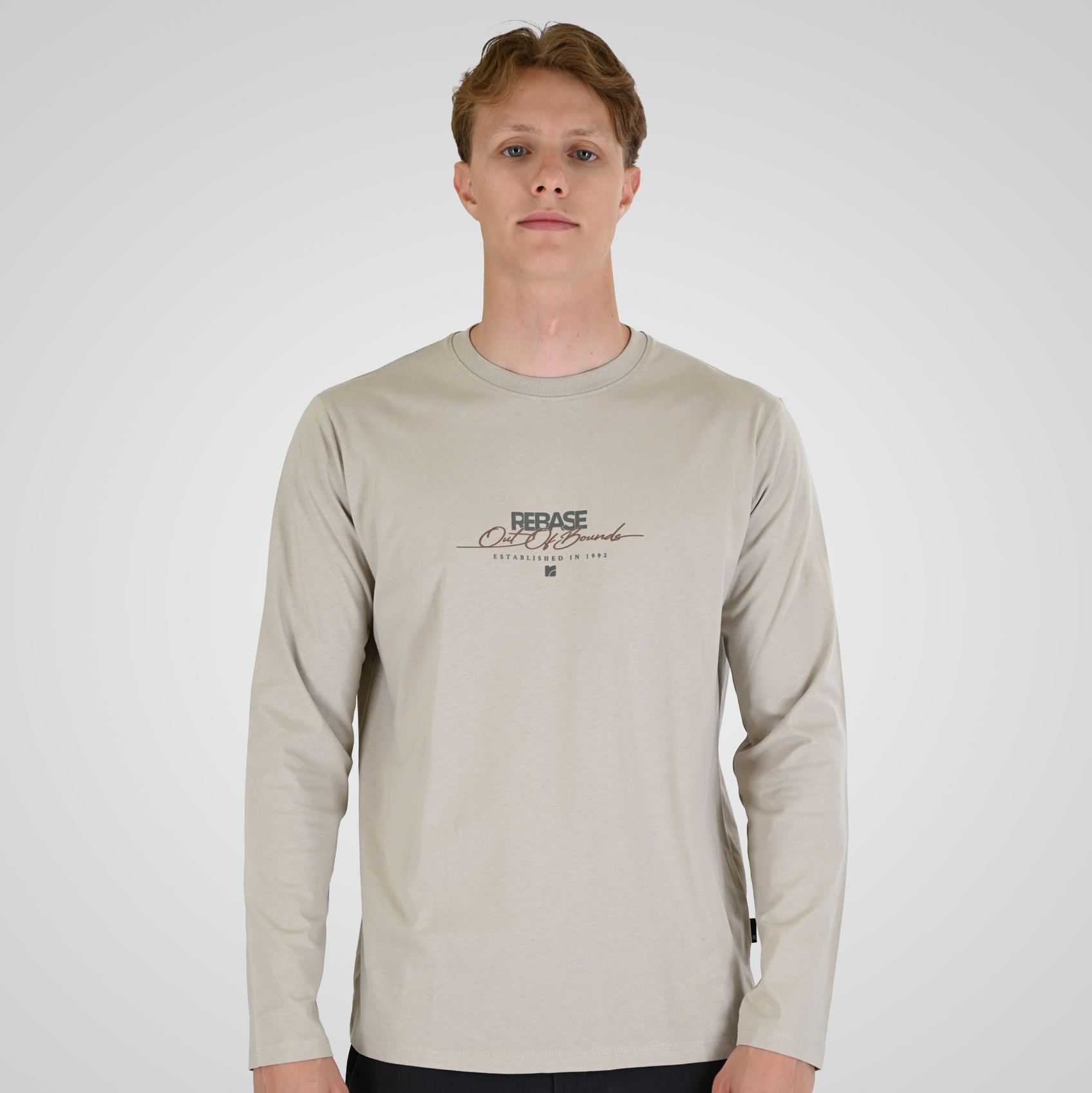 262RTS-9161 T-SHIRTS LONGSLEEVE WITH HIGH DENSITY PRINT LT ASH - Image 1