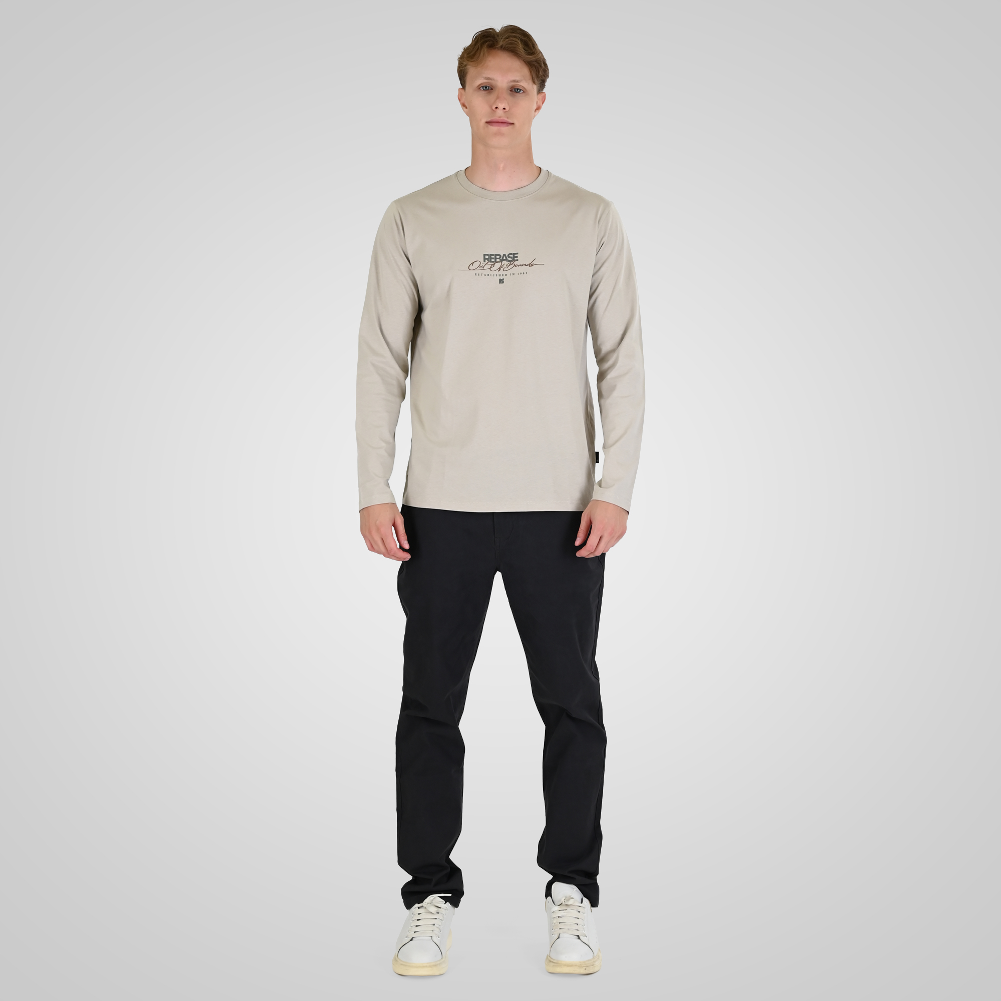 262RTS-9161 T-SHIRTS LONGSLEEVE WITH HIGH DENSITY PRINT LT ASH - Image 2