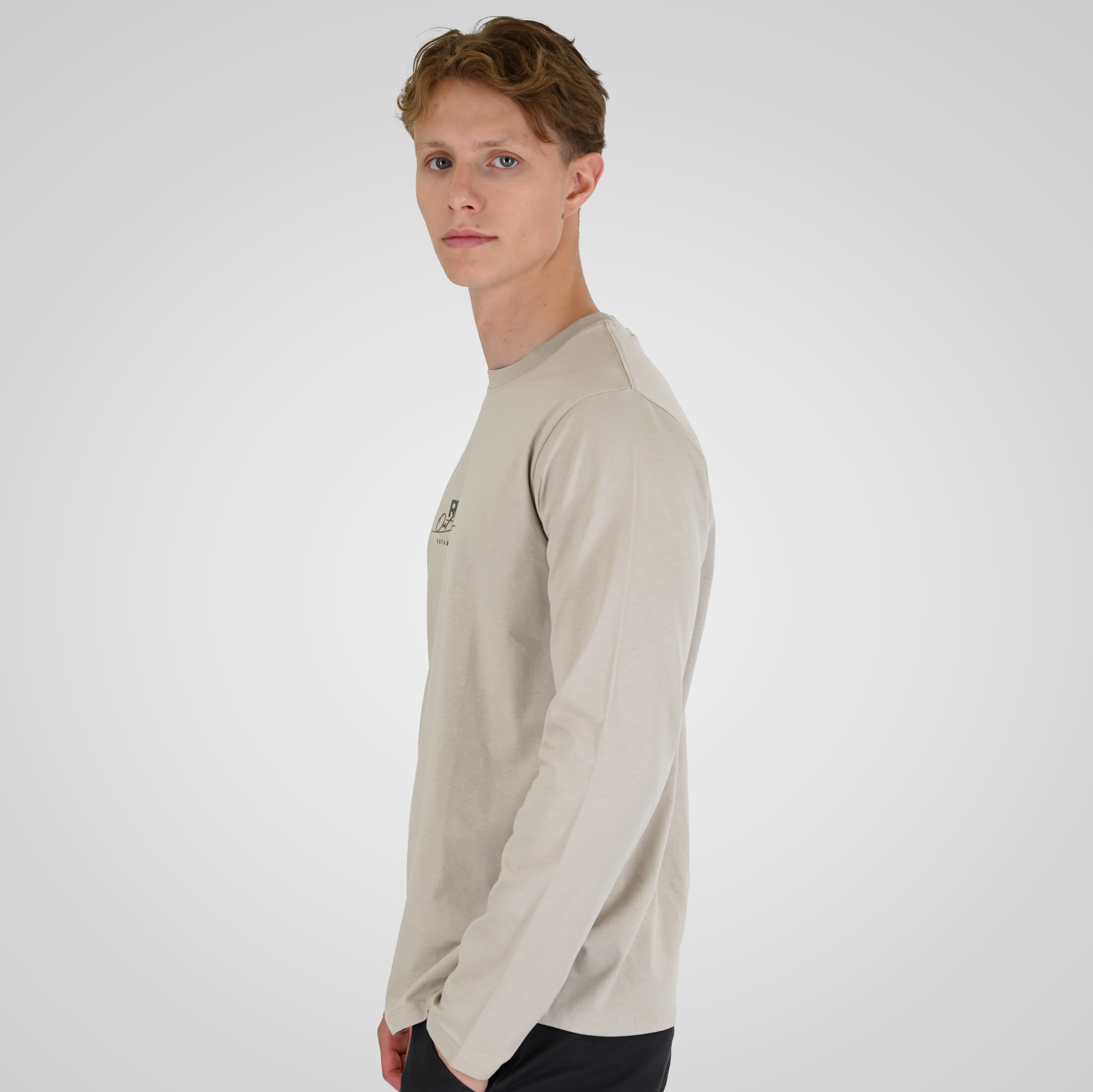 262RTS-9161 T-SHIRTS LONGSLEEVE WITH HIGH DENSITY PRINT LT ASH - Image 3
