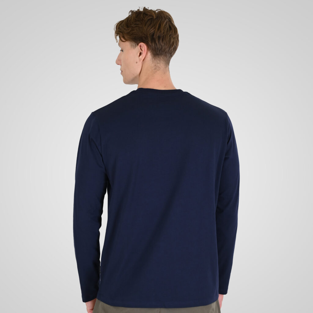 262RTS-9161 T-SHIRTS LONGSLEEVE WITH HIGH DENSITY PRINT NAVY