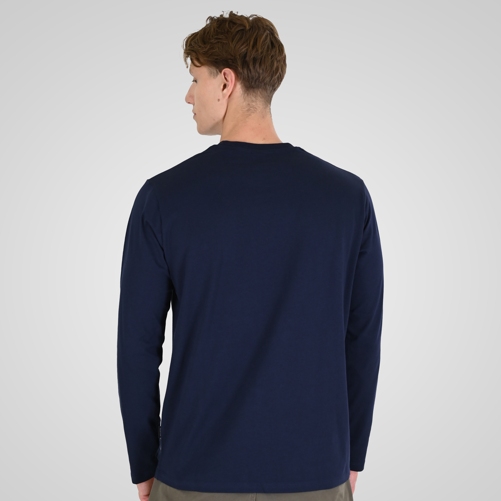 262RTS-9161 T-SHIRTS LONGSLEEVE WITH HIGH DENSITY PRINT NAVY - Image 4