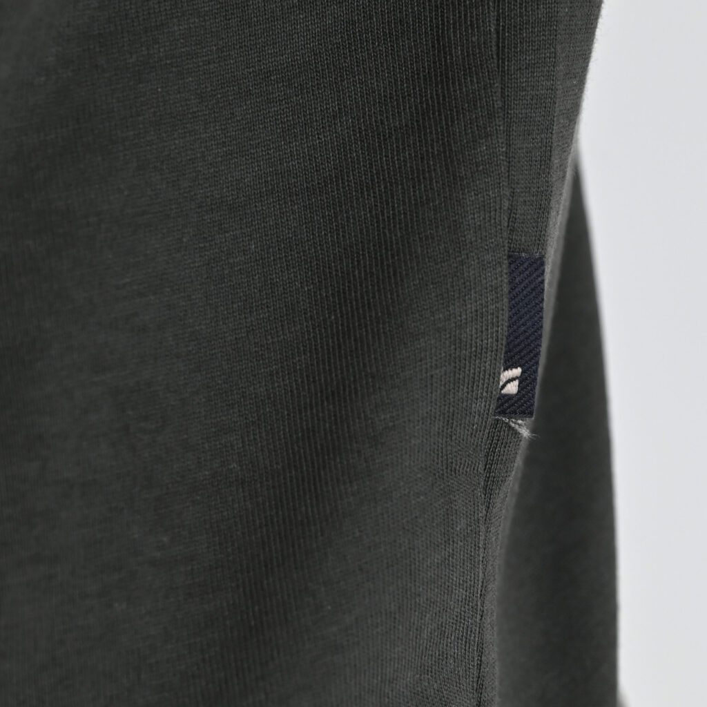 262RTS-9162 T-SHIRTS LONGSLEEVE WITH DENSE EMBROIDERY AND RIB ON CUFFS (HEAVY JERSEY) (RELAXED FIT) ANTHRACITE