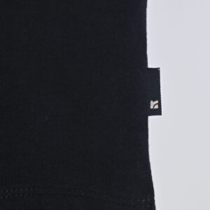 262RTS-9162 T-SHIRTS LONGSLEEVE WITH DENSE EMBROIDERY AND RIB ON CUFFS (HEAVY JERSEY) (RELAXED FIT) BLACK - Image 6