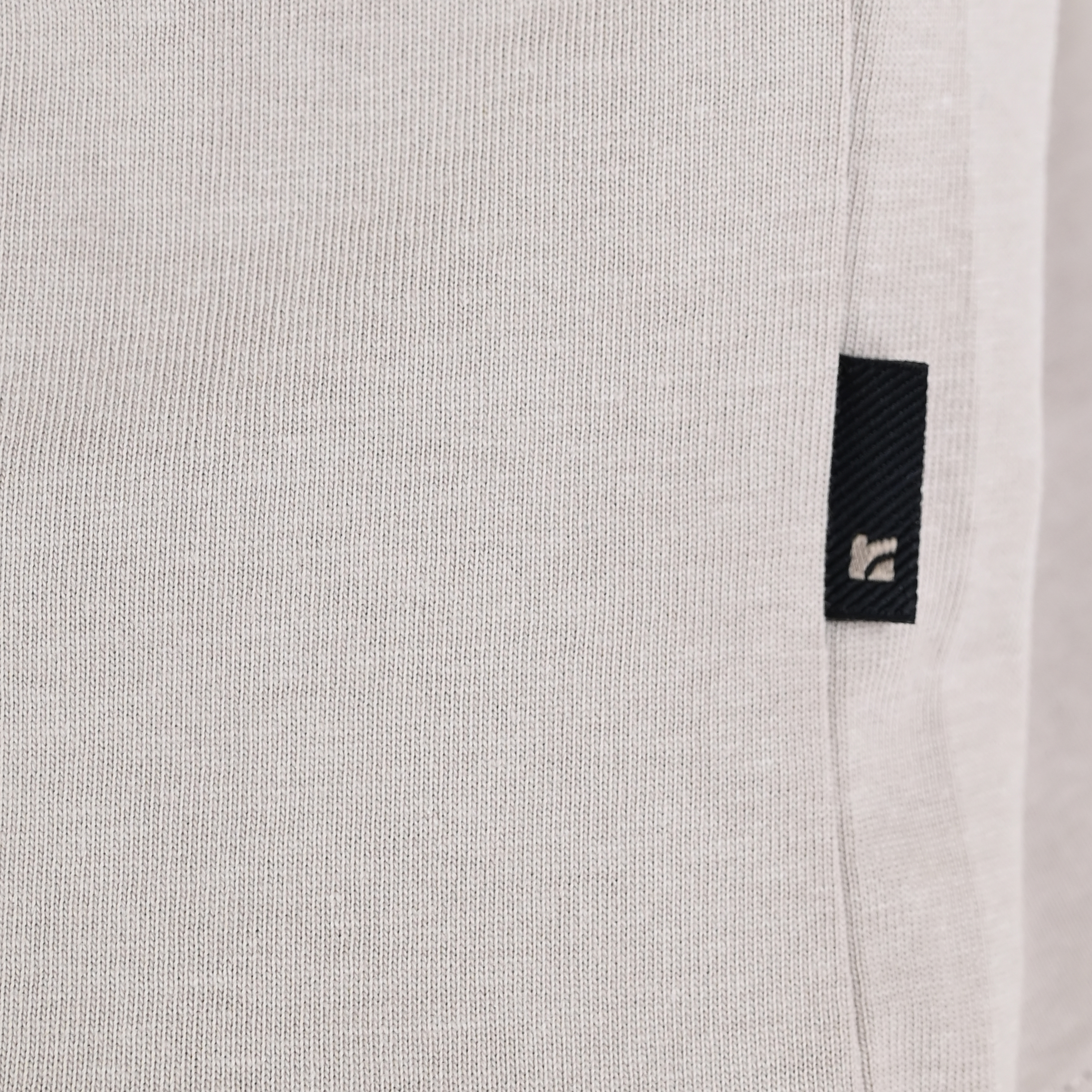 262RTS-9162 T-SHIRTS LONGSLEEVE WITH DENSE EMBROIDERY AND RIB ON CUFFS (HEAVY JERSEY) (RELAXED FIT) ICE GREY - Image 6