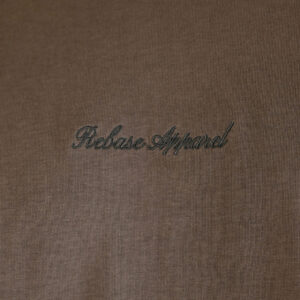 262RTS-9162 T-SHIRTS LONGSLEEVE WITH DENSE EMBROIDERY AND RIB ON CUFFS (HEAVY JERSEY) (RELAXED FIT) TAUPE - Image 5