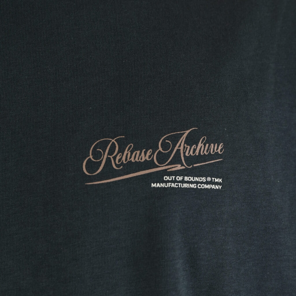 262RTS-9163 T-SHIRTS LONGSLEEVE FRONT - BACK PRINTED WITH DOUBLE PRESSED PRINT AND RIB ON CUFFS (HEAVY JERSEY) (RELAXED FIT) ANTHRACITE