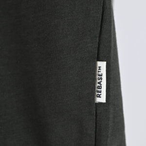 262RTS-9163 T-SHIRTS LONGSLEEVE FRONT - BACK PRINTED WITH DOUBLE PRESSED PRINT AND RIB ON CUFFS (HEAVY JERSEY) (RELAXED FIT) DK KHAKI - Image 6