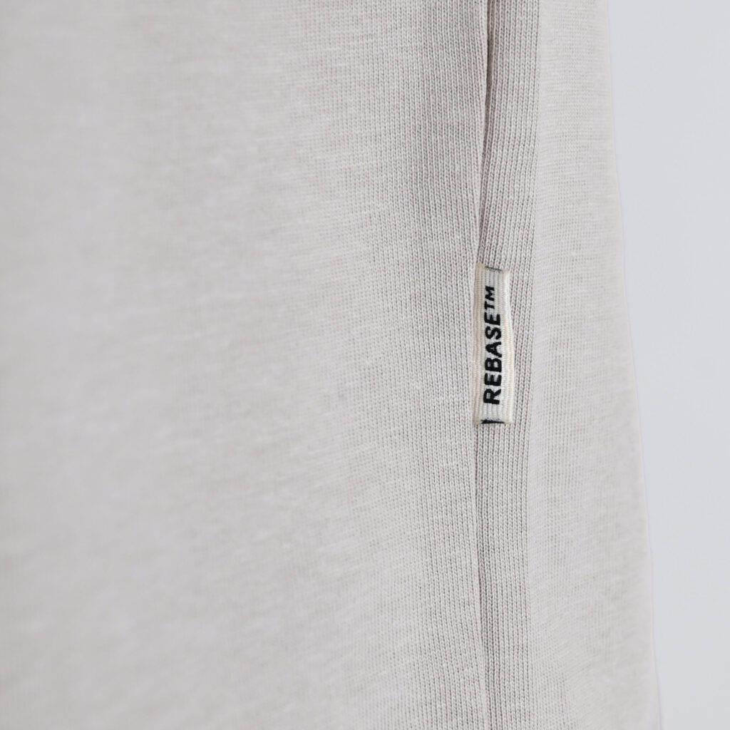 262RTS-9163 T-SHIRTS LONGSLEEVE FRONT - BACK PRINTED WITH DOUBLE PRESSED PRINT AND RIB ON CUFFS (HEAVY JERSEY) (RELAXED FIT) ICE GREY
