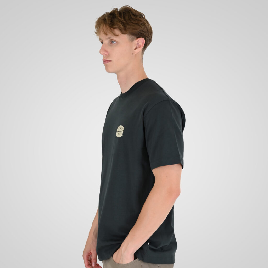262RTS-9164 T-SHIRTS WITH PUFF PRINT (HEAVY JERSEY) (RELAXED FIT) ANTHRACITE