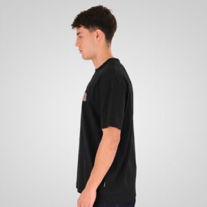 262RTS-9164 T-SHIRTS WITH PUFF PRINT (HEAVY JERSEY) (RELAXED FIT) BLACK - Image 3