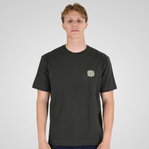 262RTS-9164 T-SHIRTS WITH PUFF PRINT (HEAVY JERSEY) (RELAXED FIT) DK KHAKI