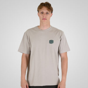 262RTS-9164 T-SHIRTS WITH PUFF PRINT (HEAVY JERSEY) (RELAXED FIT) ICE GREY