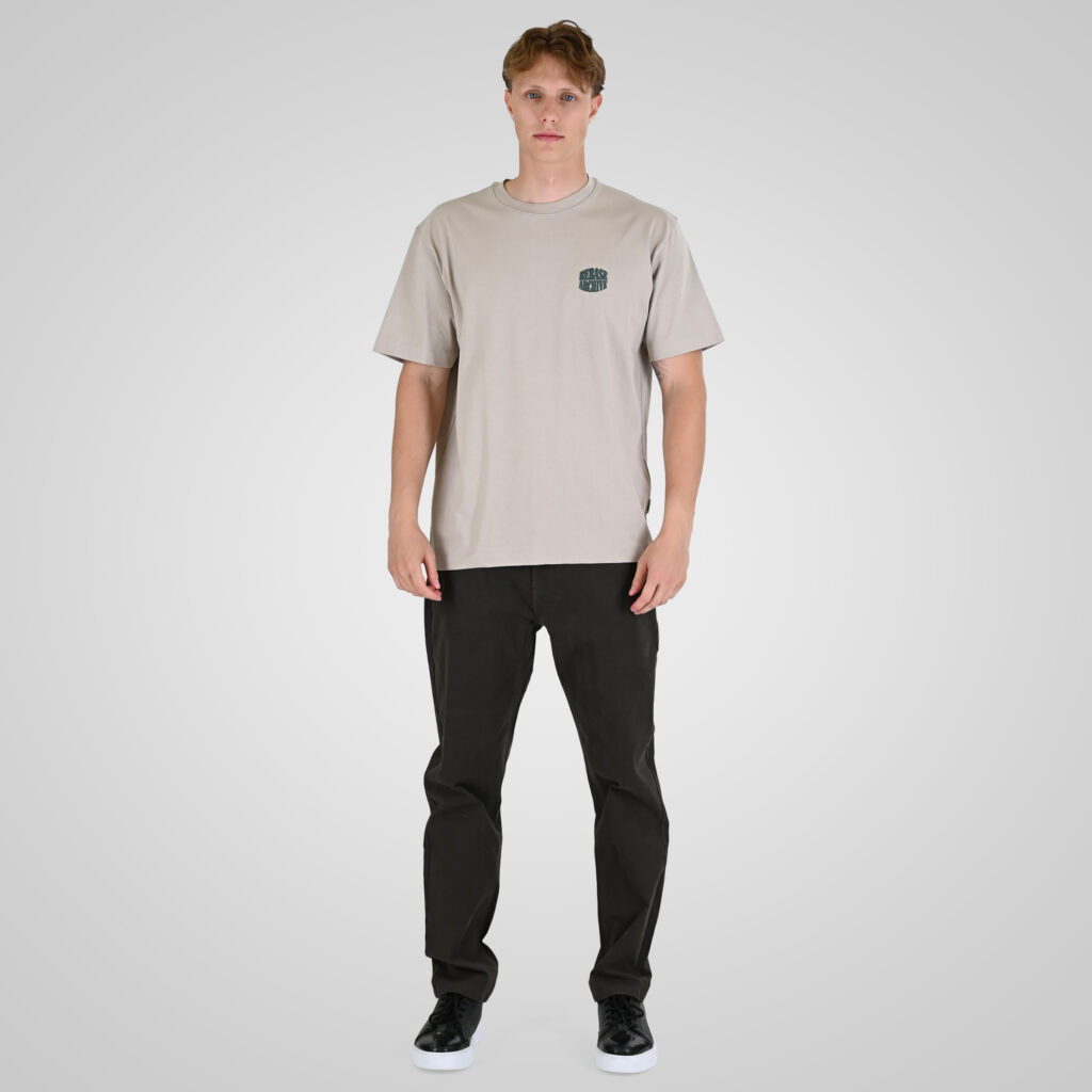 262RTS-9164 T-SHIRTS WITH PUFF PRINT (HEAVY JERSEY) (RELAXED FIT) ICE GREY