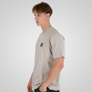 262RTS-9164 T-SHIRTS WITH PUFF PRINT (HEAVY JERSEY) (RELAXED FIT) ICE GREY - Image 3