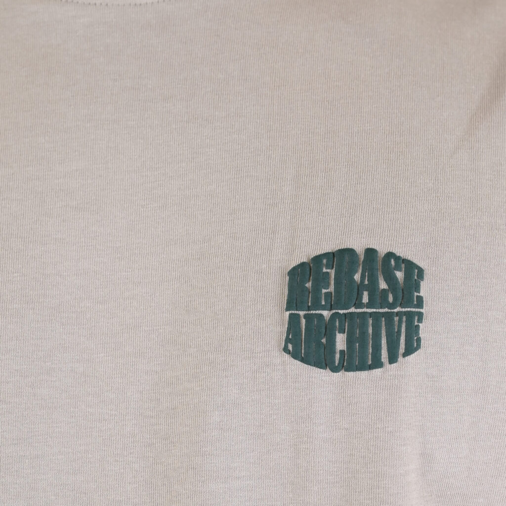 262RTS-9164 T-SHIRTS WITH PUFF PRINT (HEAVY JERSEY) (RELAXED FIT) ICE GREY