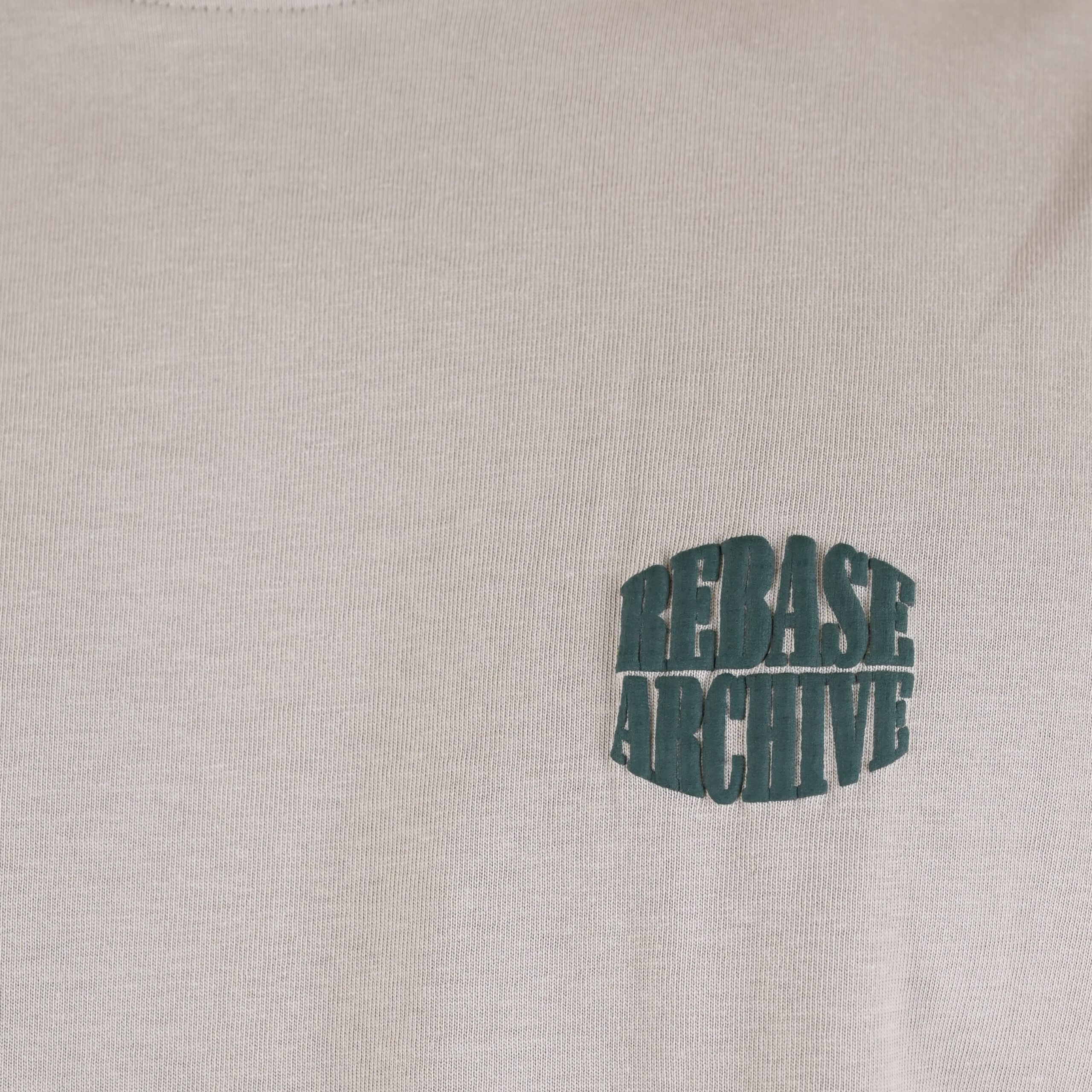 262RTS-9164 T-SHIRTS WITH PUFF PRINT (HEAVY JERSEY) (RELAXED FIT) ICE GREY - Image 5