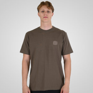 262RTS-9164 T-SHIRTS WITH PUFF PRINT (HEAVY JERSEY) (RELAXED FIT) TAUPE