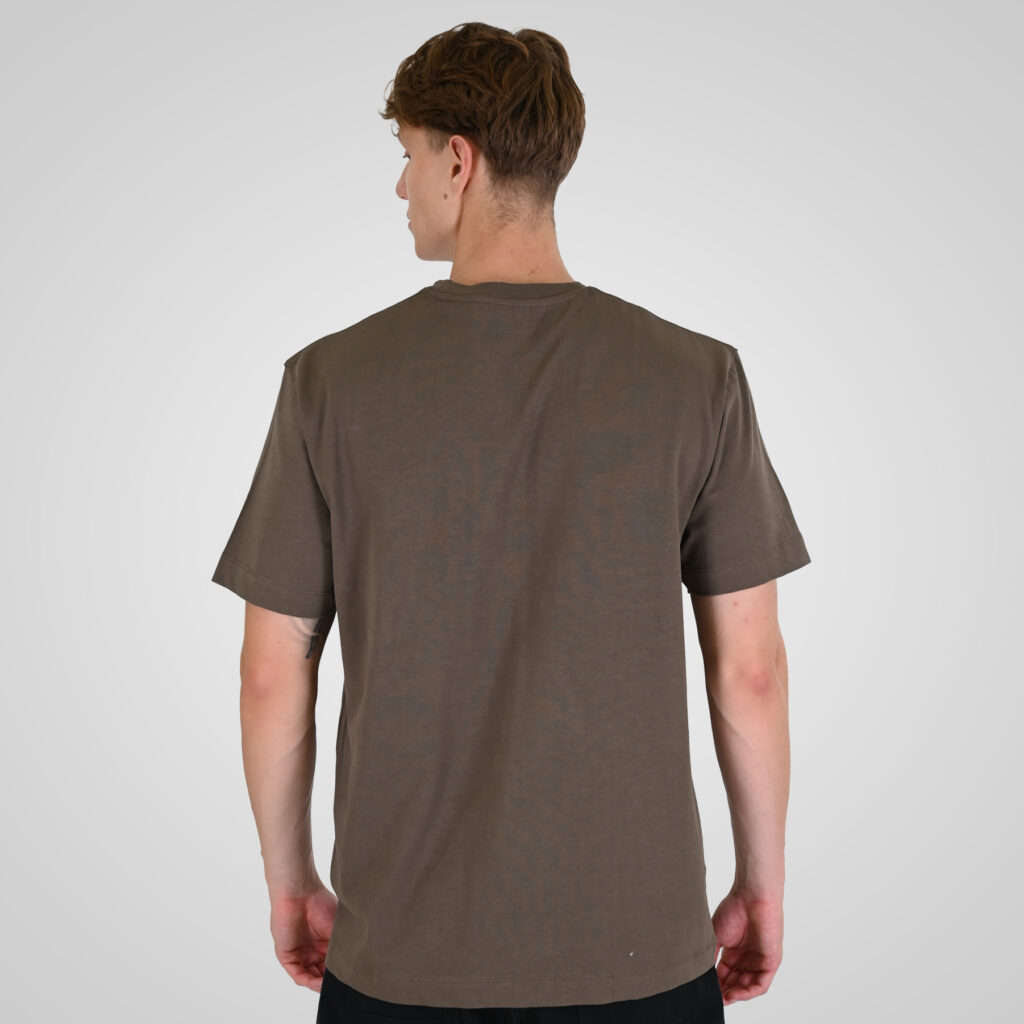 262RTS-9164 T-SHIRTS WITH PUFF PRINT (HEAVY JERSEY) (RELAXED FIT) TAUPE