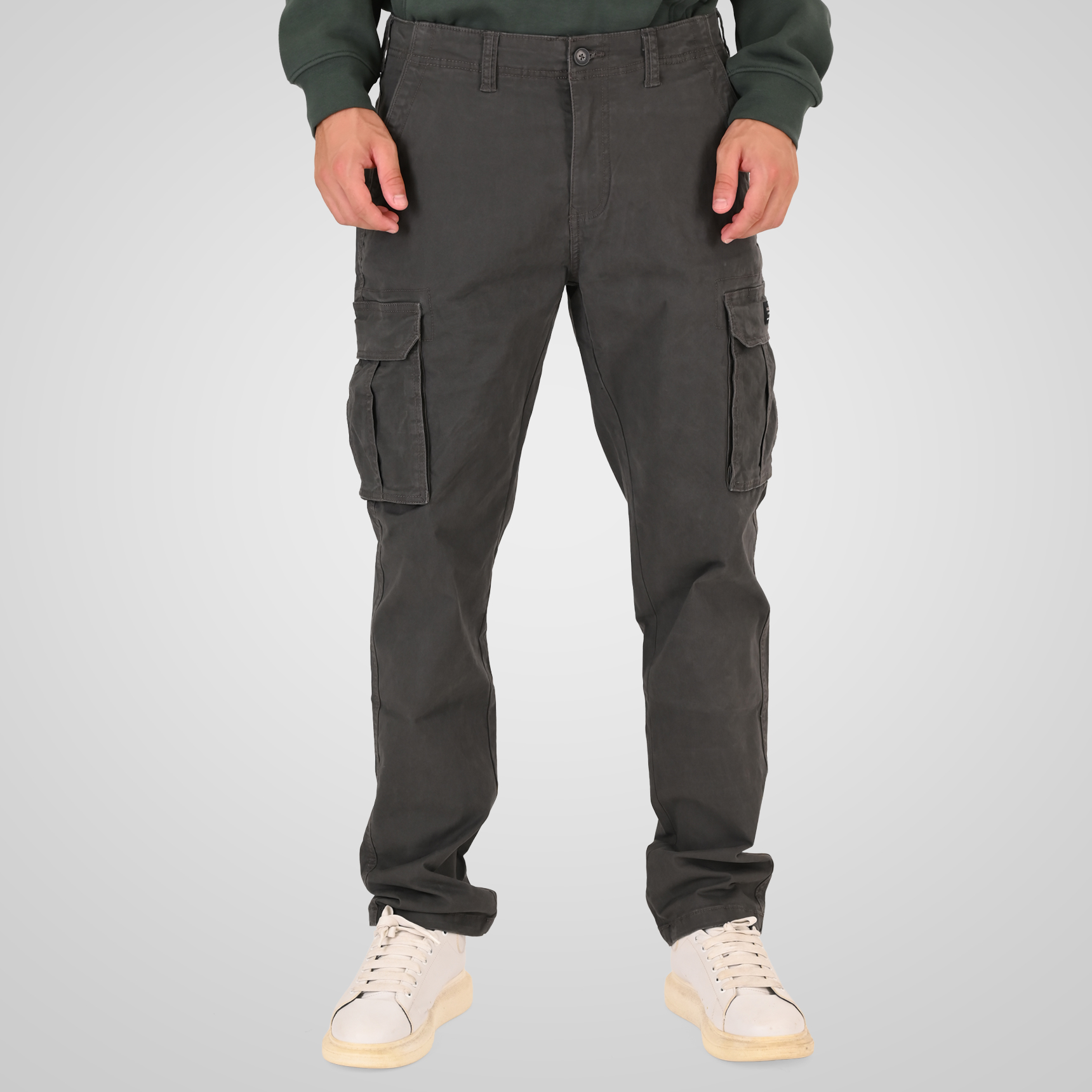 262RCCP-4122 CARGO PANTS SMOKE GREY - Image 1