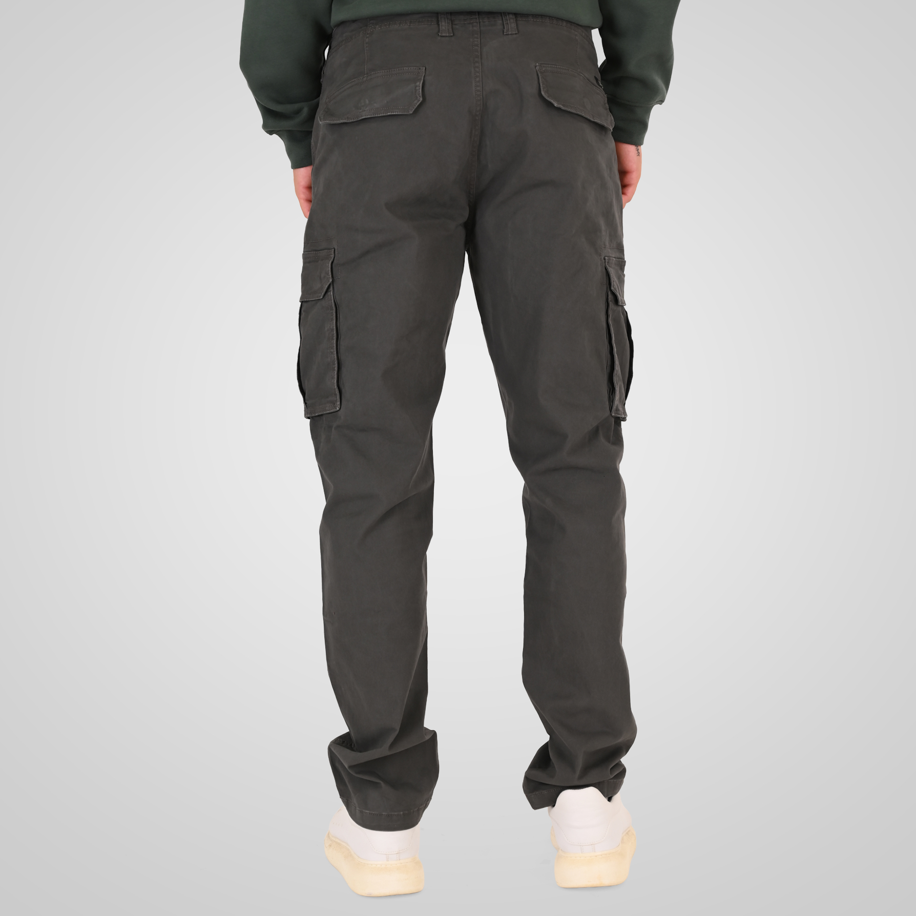 262RCCP-4122 CARGO PANTS SMOKE GREY - Image 4