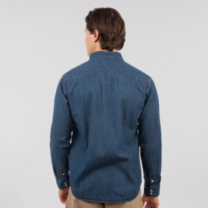 RDS-5067 NOS DENIM SHIRTS WITH SNAP BUTTONS MIDDLE BLUE DENIM - Image 4