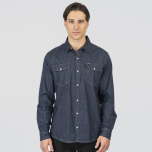 RDS-5111 NOS SHIRTS WITH SNAP BUTTONS DENIM DARK BLUE DENIM