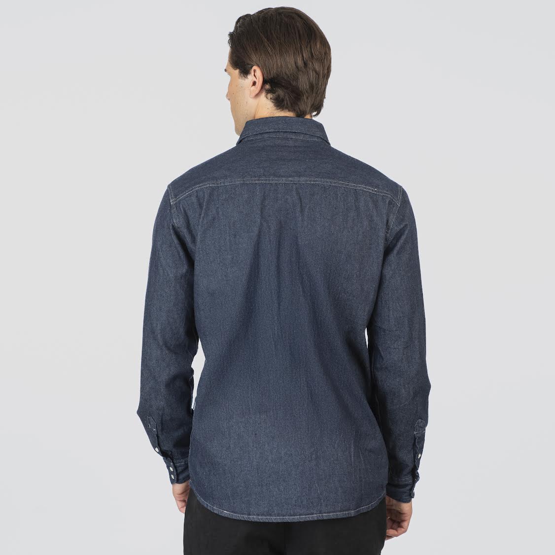 RDS-5111 NOS SHIRTS WITH SNAP BUTTONS DENIM DARK BLUE DENIM - Image 4