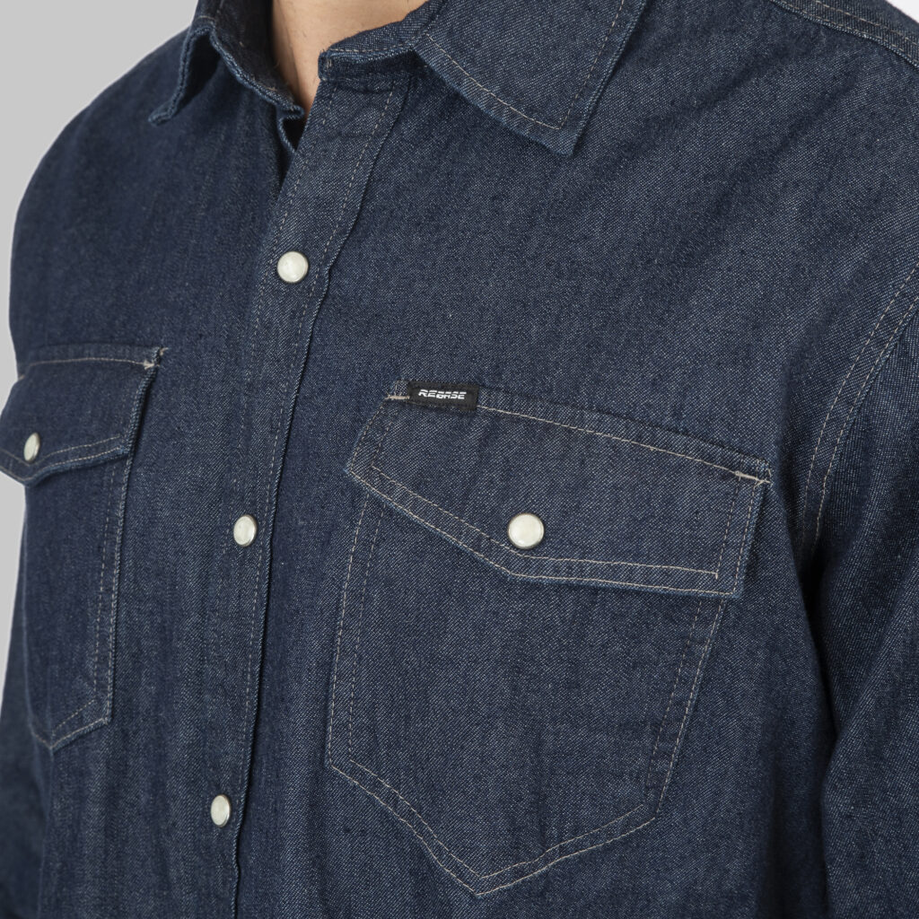 RDS-5111 NOS SHIRTS WITH SNAP BUTTONS DENIM DARK BLUE DENIM