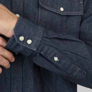 RDS-5111 NOS SHIRTS WITH SNAP BUTTONS DENIM DARK BLUE DENIM - Image 6